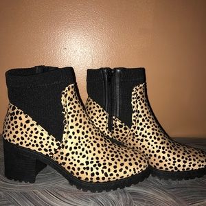 Cheetah print boots